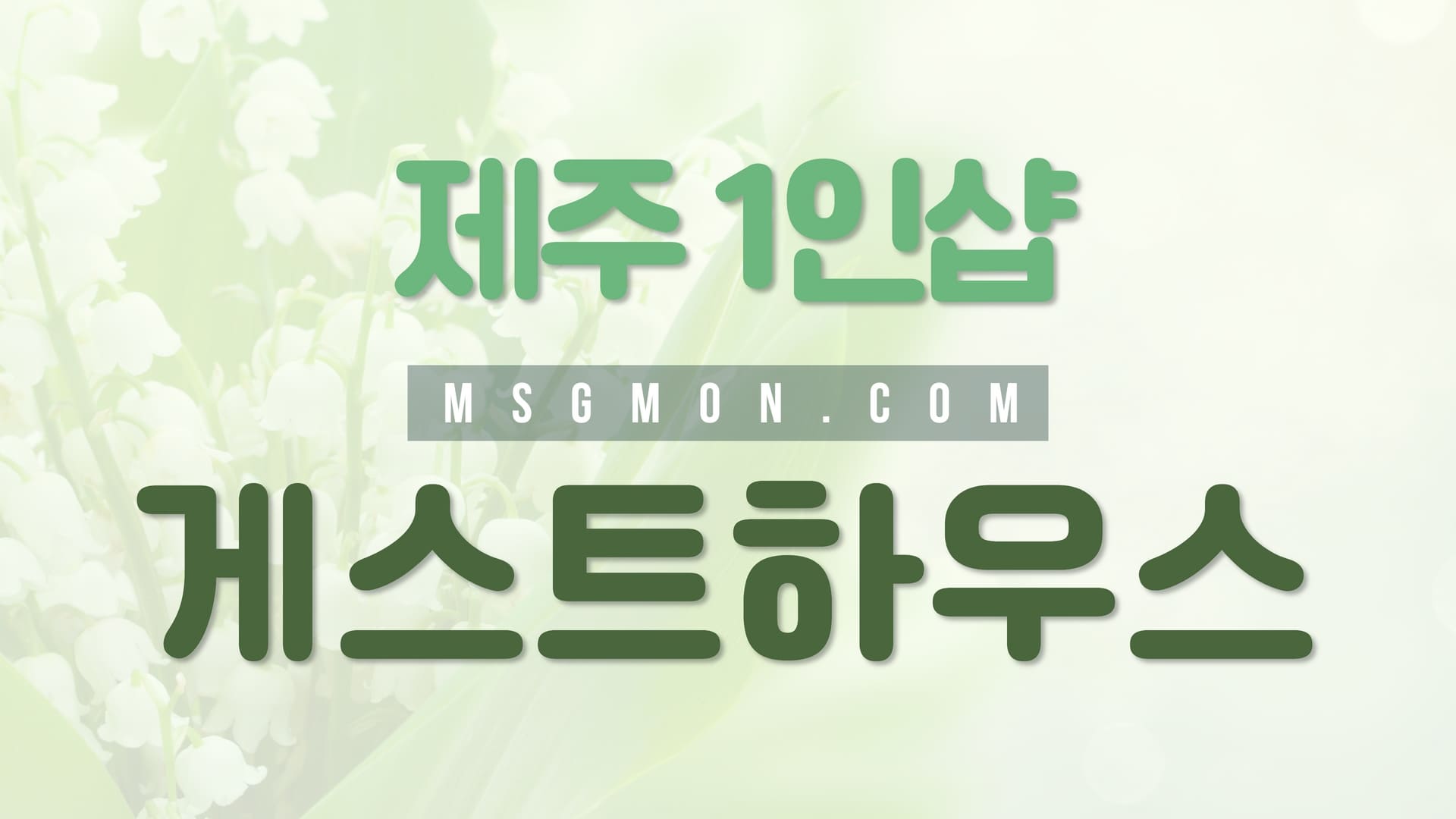 제주 1인샵 게스트하우스
